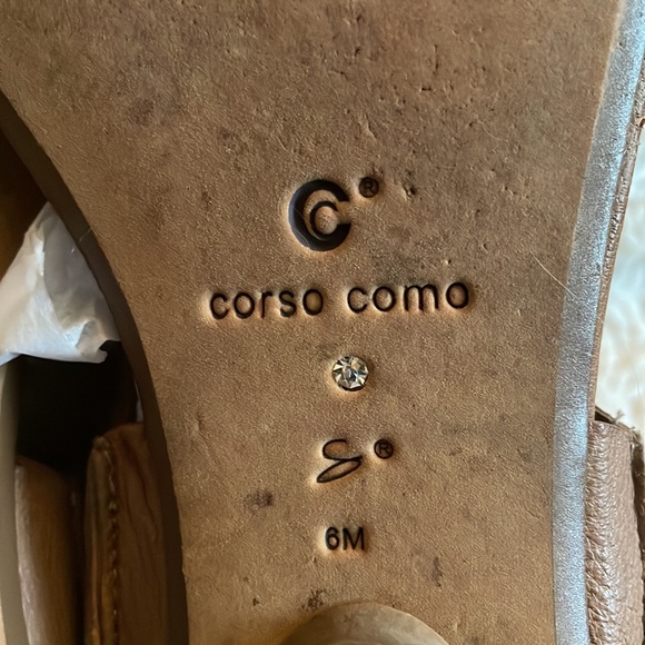 Corso Como Taupe Tan Leather Sandal size 6 - Picture 8 of 13
